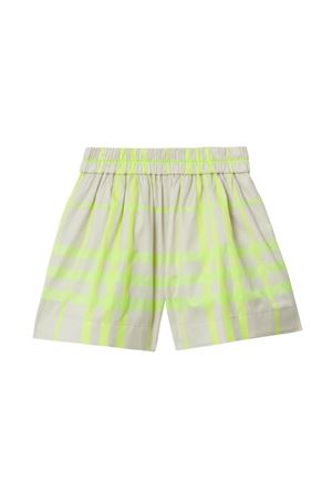 shorts in cotone beige BURBERRY KIDS | 8078416B8263